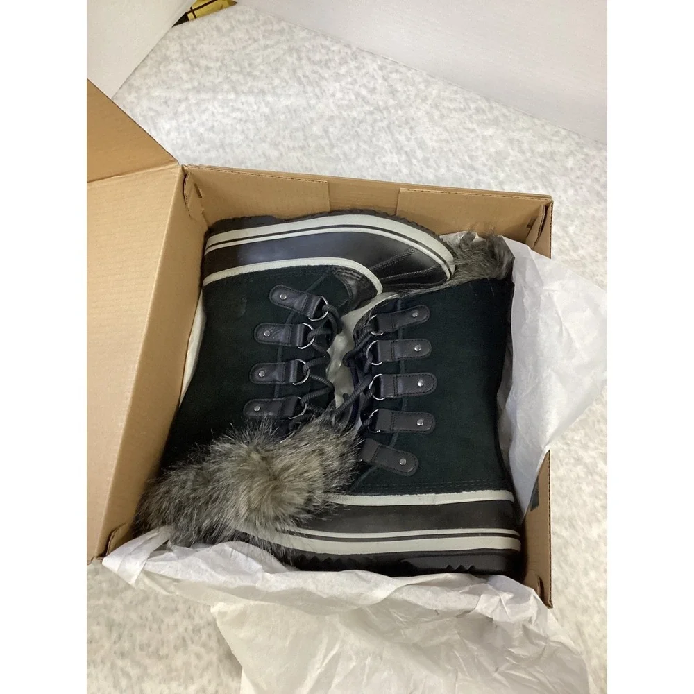 Sorel Joan of Arctic‎ Boots Black Quarry Waterproof Winter  NL5203-010 Womens 7